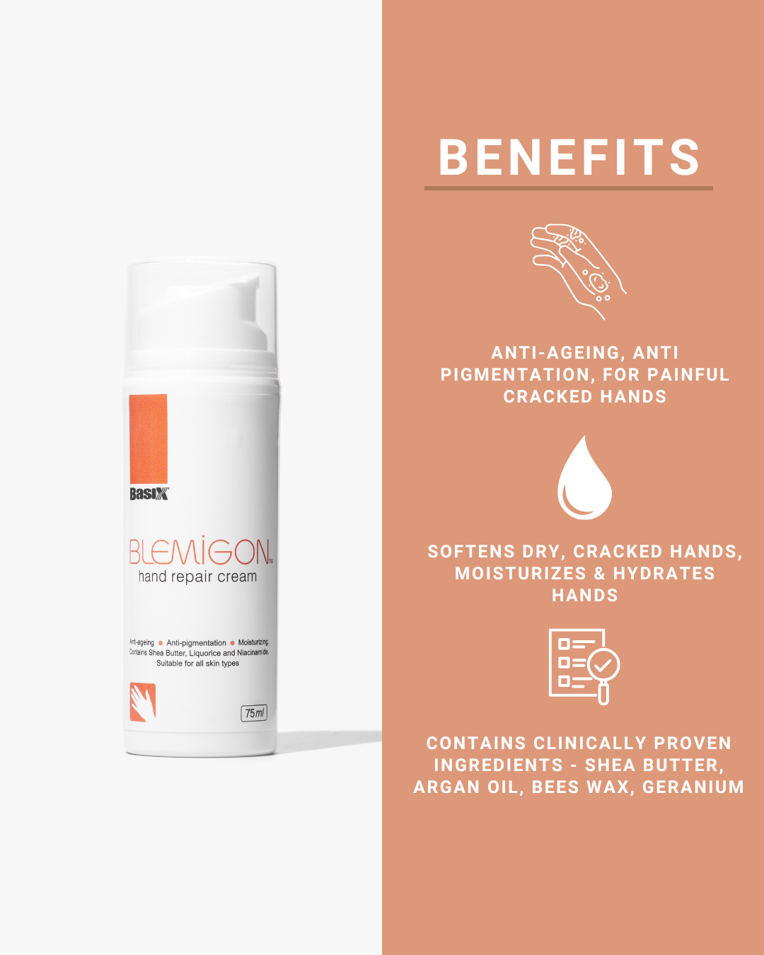 Basix Blemigon Hand Repair Cream 75ml