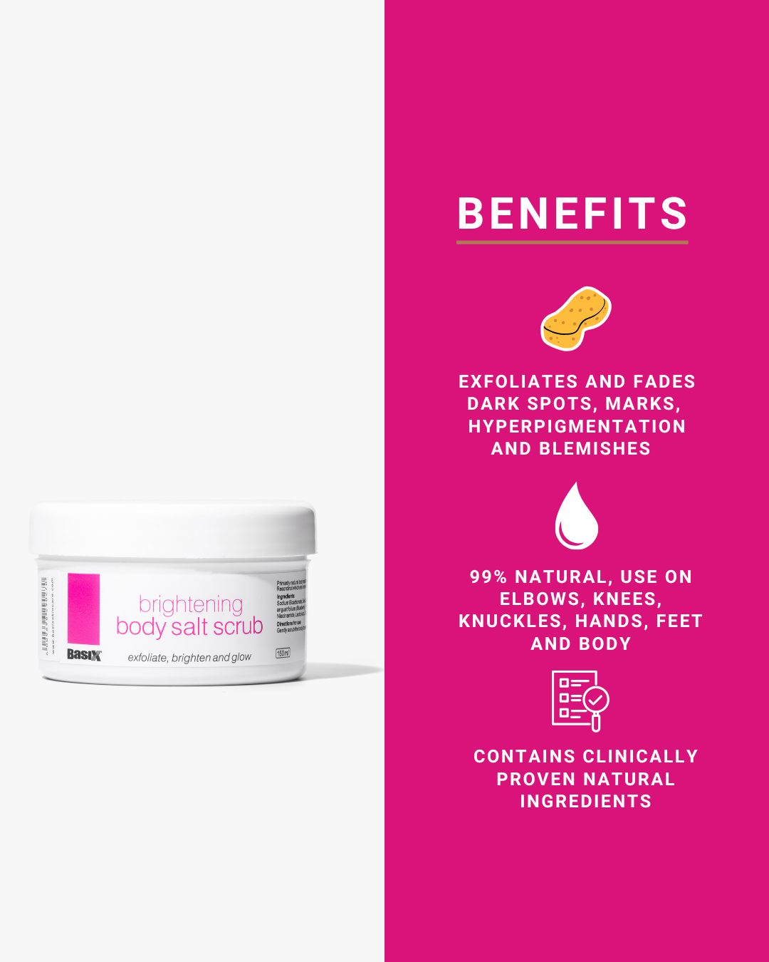 Brightening Body Salt Scrub 150ml