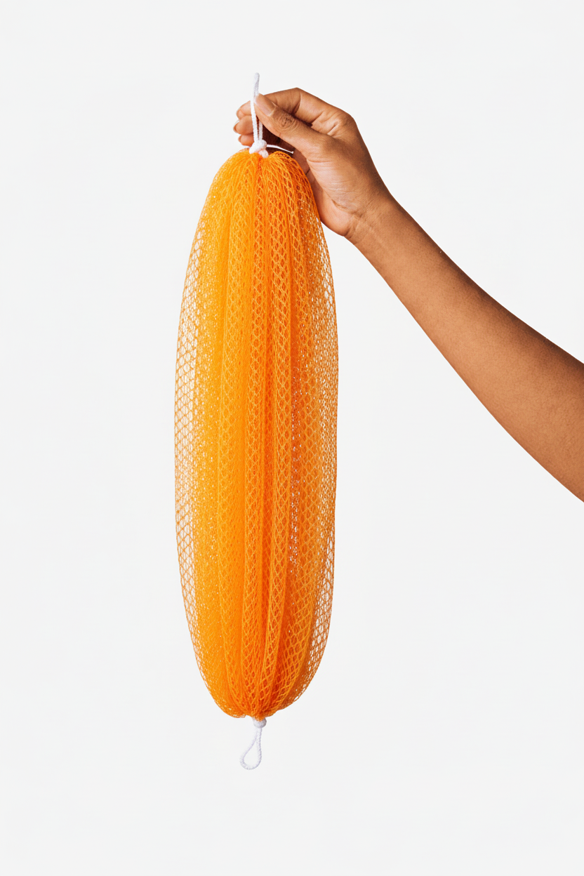 African Net Sponge - Vivid Orange