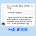 Customer testimonial for Basix Skin Repair Cream