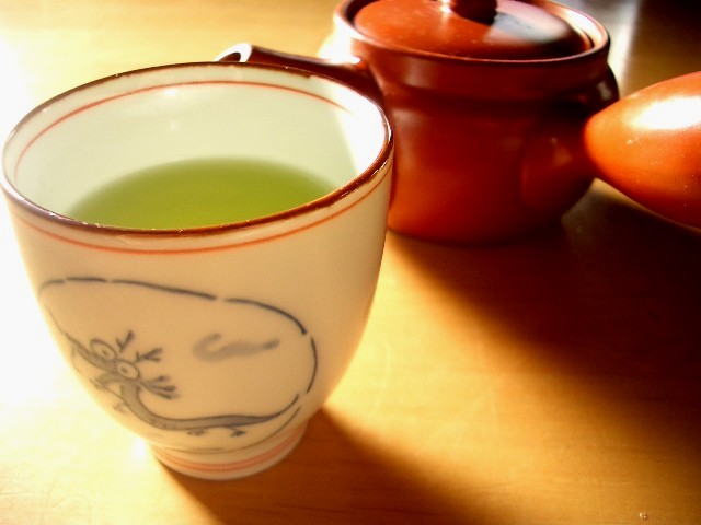 Green tea cup